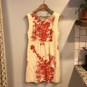 J Crew Floral  Embroidered Dress